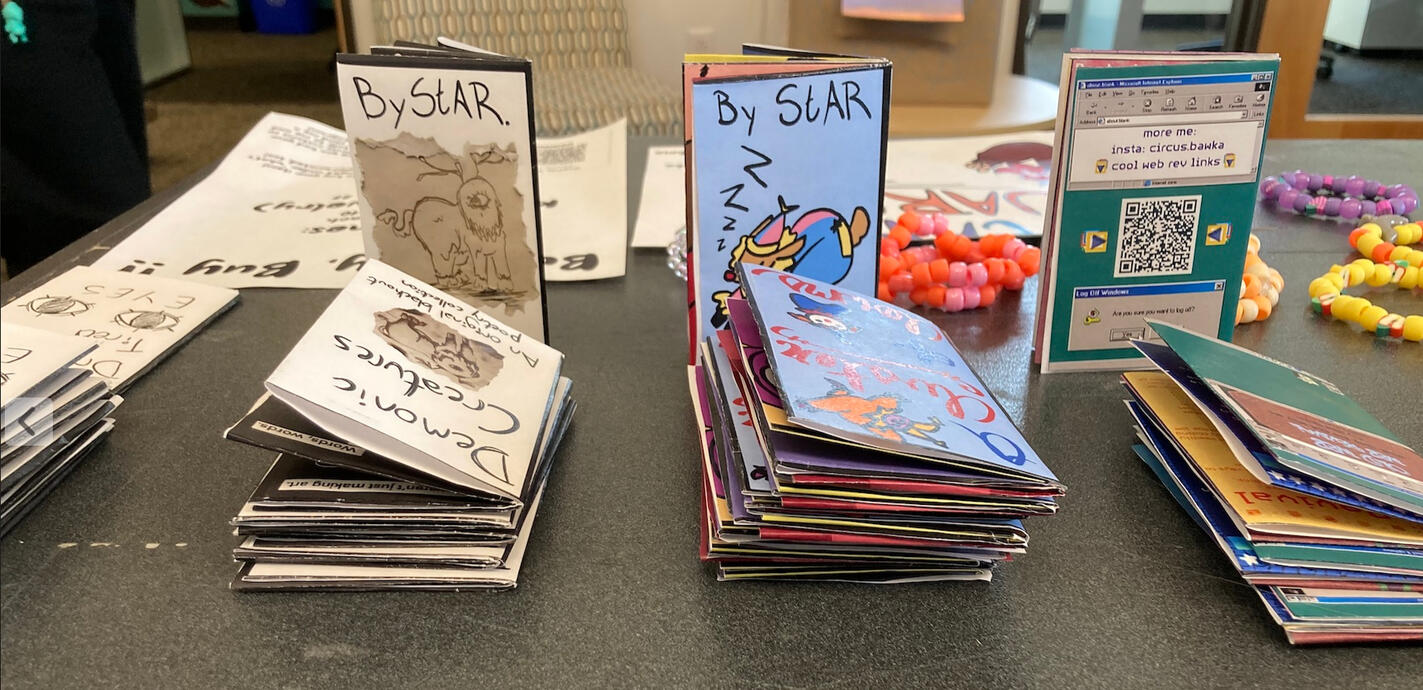 My Zines at Market -- Procreate, Photoshop, Photography