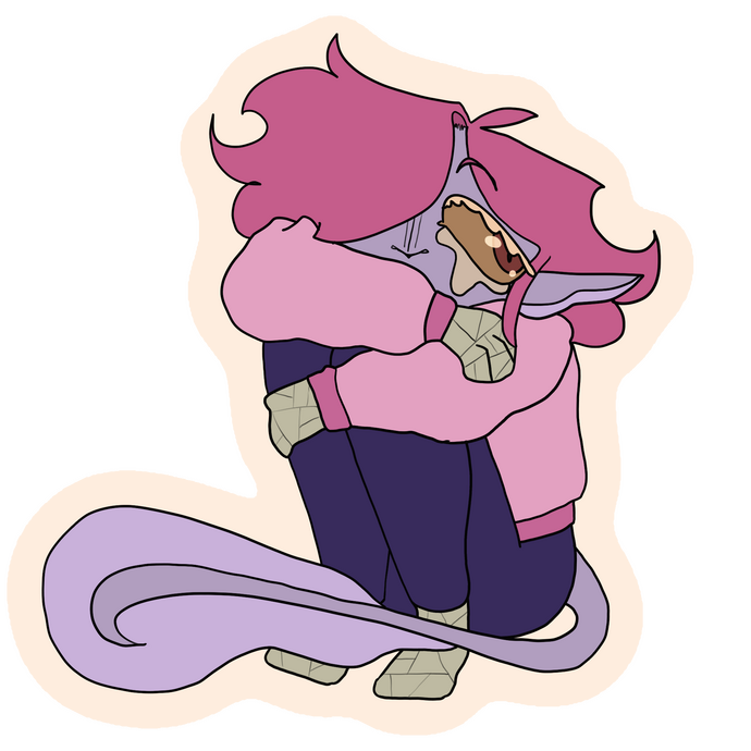 Field Sit Sticker -- Procreate